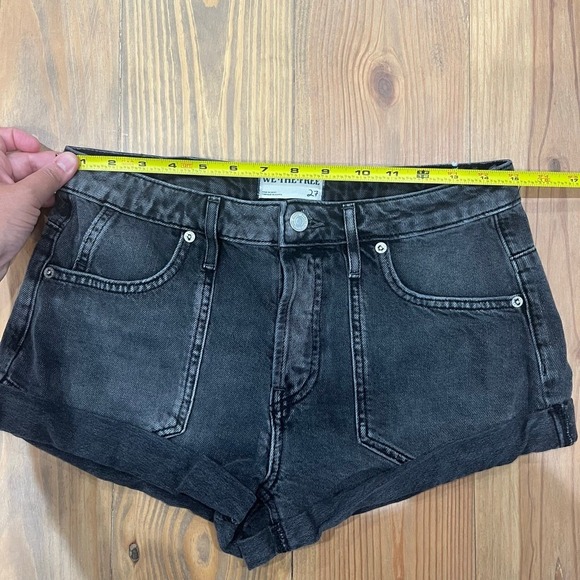 Women's We The Free Denim‎ Shorts Black Size 27 pre-loved, 0002 B1 - Picture 3 of 8